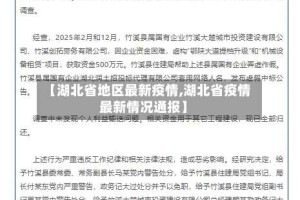 【湖北省地区最新疫情,湖北省疫情最新情况通报】