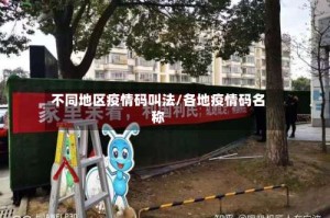 不同地区疫情码叫法/各地疫情码名称
