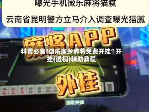 科普必备!微乐家乡麻将免费开挂”开挂(透视)辅助教程-第2张图片