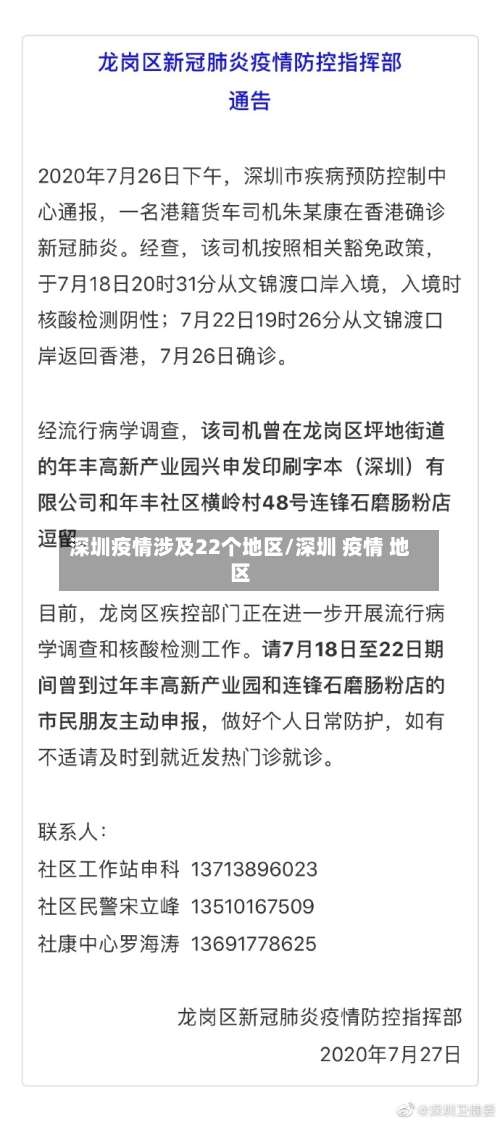深圳疫情涉及22个地区/深圳 疫情 地区-第1张图片